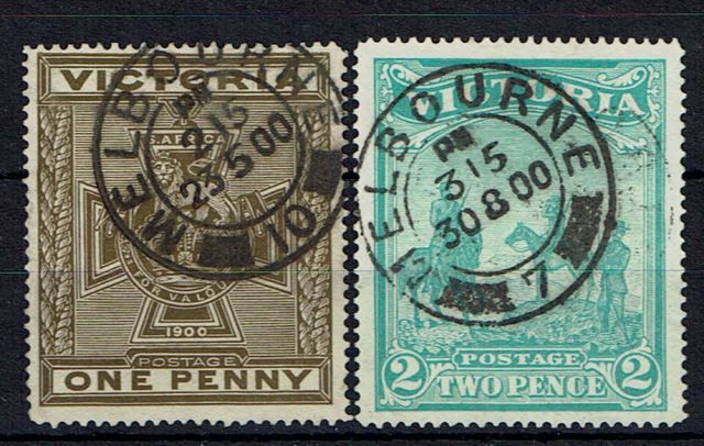 Image of Australian States ~ Victoria SG 374/5 FU British Commonwealth Stamp